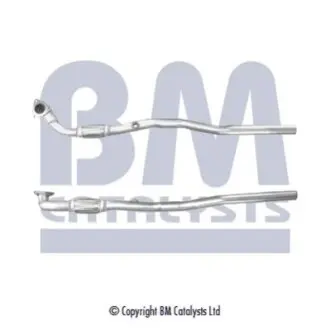Вихлопна труба середн (довжина:1320мм) OPEL ASTRA H, ASTRA H GTC, ZAFIRA B 1.6 03.04-09.12 BM CATALYSTS BM50293
