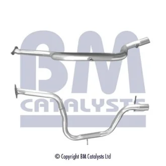 Вихлопна труба середн (довжина:1210мм) FORD GALAXY II, MONDEO IV, S-MAX 2.0D/2.2D 05.06-06.15 BM CATALYSTS BM50549