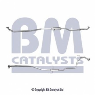 Труба выхлопная TOYOTA YARIS II 1.0I (TЈUMIK ЊRODKOWY) BM CATALYSTS BM50572