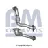 Вихлопна труба передн SEAT CORDOBA VW GOLF III, PASSAT B3/B4, VENTO 1.9D 03.91-04.99 BM CATALYSTS (BM70326) зображення 1