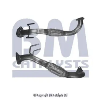Вихлопна труба передн (довжина:640мм) SEAT ALHAMBRA VW SHARAN 1.9D 04.00-03.10 BM CATALYSTS BM70453