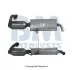 Каталізатор EURO 3/EURO 4 SMART CABRIO, CITY-COUPE, FORTWO 0.6/0.7 07.98-01.07 BM CATALYSTS (BM91364H) зображення 2