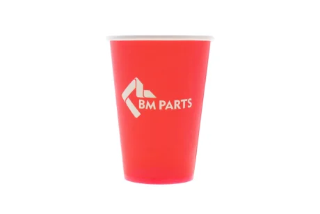 Стакан паперовий 340 мл з логотипом BM group Coffee cup 340 ml 50x RD