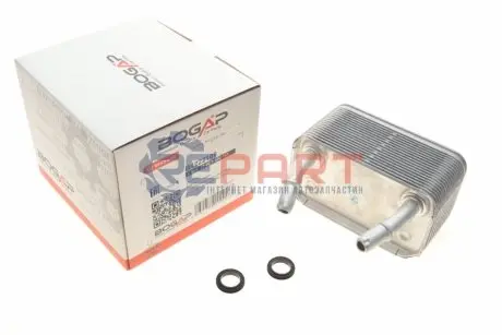 Фото 1 — Радіатор масляний АКПП BMW X5 (E53) 3.0d-4.6i 00-06 M57/N54/M62 (теплообмінник) BOGAP (B4222106) Фото Радіатор масляний АКПП BMW X5 (E53) 3.0d-4.6i 00-06 M57/N54/M62 (теплообмінник) BOGAP (B4222106) зображення 1