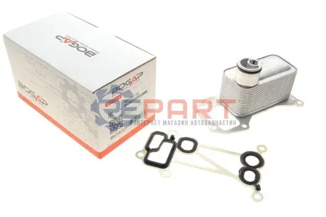 Фото Радіатор масляний BMW X5 3,0D 07- (теплообмінник) BOGAP (B4222118) зображення 1