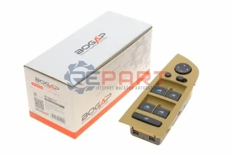 Кнопка склопідіймача (L) BMW 3 (E90) 03-11 M47/M57/N45/N47/N52/N53/N54/N55/N57 (блок) BOGAP B7358111 Купити в Україні