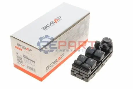 Кнопка склопідіймача (L) BMW 5 (E60) 03-10 M57/N43/N47/N52/N53/N62 (блок) BOGAP B7358131 Купити в Україні