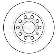 - Диск тормозной (2 шт.)) BORG & BECK BBD4315