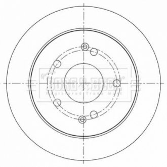 Тормозные диски BORG & BECK BBD5452 (фото 1)