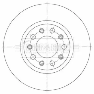 Гальмiвнi диски BORG & BECK BBD5523