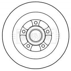 Гальмівні диски з підшипником BORG & BECK BBD5970S