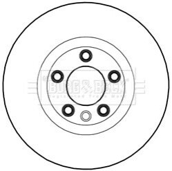 Тормозные диски правый BORG & BECK BBD5981S