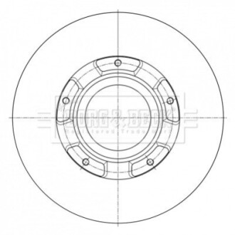 Тормозные диски BORG & BECK BBD6073S (фото 1)