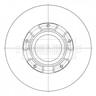Фото Гальмiвнi диски BORG & BECK (BBD6073S) зображення 1