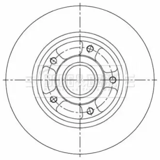 Фото 1 — Диск гальмівний (задній) Renault Megane III/Scenic III 08- (260x8) без підшипника BORG & BECK (BBD6149S) Фото Диск гальмівний (задній) Renault Megane III/Scenic III 08- (260x8) без підшипника BORG & BECK (BBD6149S) зображення 1
