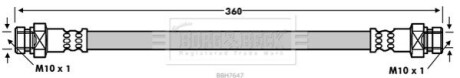 Тормозной шланг REAR BORG & BECK BBH7647