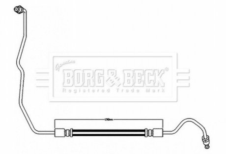Тормозной шланг REAR LH BORG & BECK BBH8596 (фото 1)