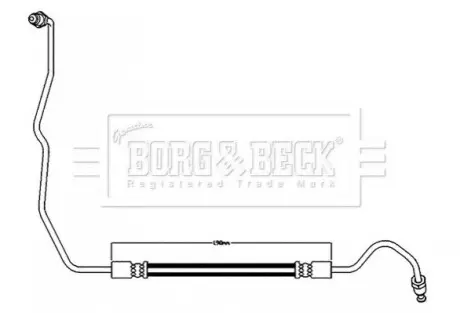 Гальмiвний шланг заднiй, лiвий BORG & BECK BBH8596 Купити в Україні