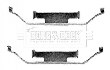 Ремкомплект гальмівних колодок BORG & BECK BBK1012 (фото 1)