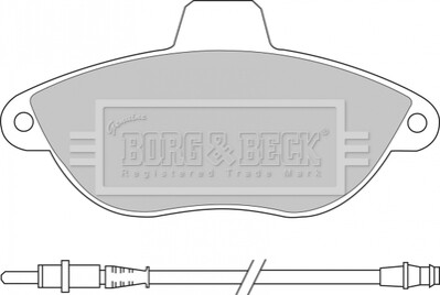 - Тормозные колодки для дисков BORG & BECK BBP1461