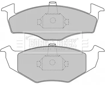 Колодки гальмівні (передні) Seat Arosa 97-04/Skoda Fabia 99-14/Roomster 07-15/VW Polo 94-09 BORG & BECK BBP1471 Купити в Україні