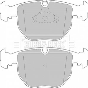 Тормозные колодки дисковые BORG & BECK BBP1595 (фото 1)