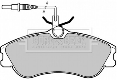 - Тормозные колодки для дисков BORG & BECK BBP1601