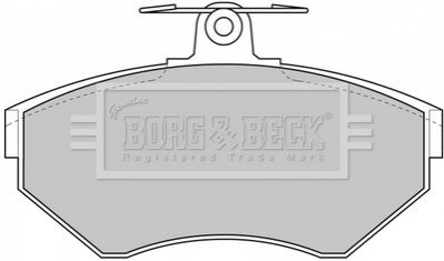 Гальмівні колодки дискові BORG & BECK BBP1607 (фото 1)