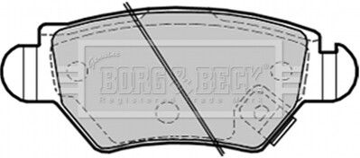 - Тормозные колодки для дисков BORG & BECK BBP1687