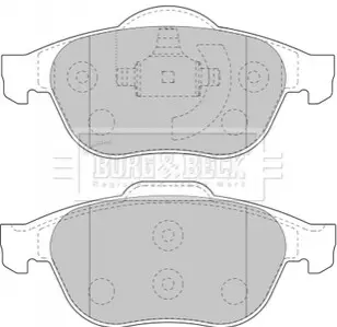 Колодки гальмівні (передні) Renault Laguna II 01-07/Espace IV/Vel Satis 02 BORG & BECK BBP1731 Купити в Україні