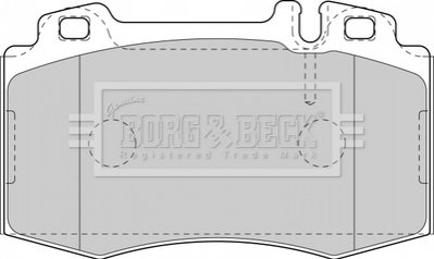 - Гальмівні колодки до дисків BORG & BECK BBP1756 (фото 1)
