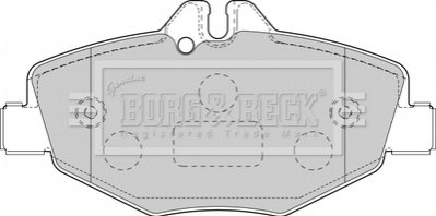 - Тормозные колодки для дисков BORG & BECK BBP1796