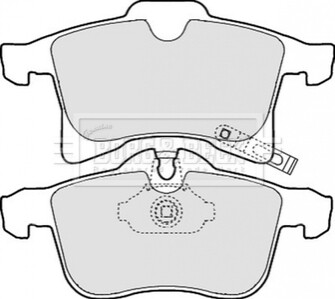 Тормозные колодки дисковые BORG & BECK BBP1875 (фото 1)