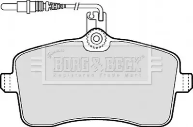 Гальмівні колодки, дискове гальмо (набір) BORG & BECK BBP1897 Купити в Україні