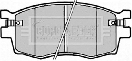 Гальмівні колодки дискові BORG & BECK BBP1923 (фото 1)