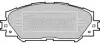 Фото Колодки гальмівні (передні) Toyota Corolla 01-18/Auris 07-12/Rav4 III 05-/Yaris/Prius+ 12 BORG & BECK (BBP1991) зображення 1