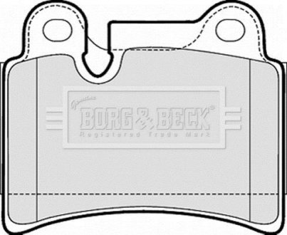 Тормозные колодки дисковые BORG & BECK BBP2053 (фото 1)