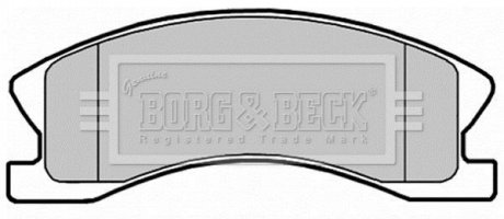 Гальмівні колодки до дисків BORG & BECK BBP2148 (фото 1)
