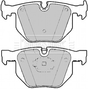 Комплект тормозных колодок, дисковый тормоз BORG & BECK BBP2183 (фото 1)