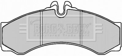 Тормозные колодки для дисков BORG & BECK BBP2247 (фото 1)