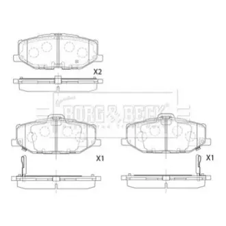 Тормозные колодки дисковые BORG & BECK BBP2879 Купить в Украине