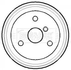 Гальмiвнi барабани заднiй BORG & BECK BBR7118 Купити в Україні