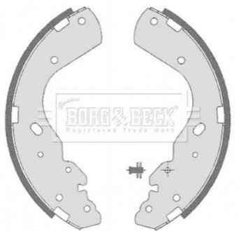 Комплект тормозных колодок BORG & BECK BBS6323 (фото 1)