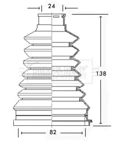 Пыльник BORG & BECK BCB2226 Купити в Україні