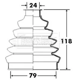 Фото 1 — Пильник привiдного валу BORG & BECK (BCB2366) Фото Пильник привiдного валу BORG & BECK (BCB2366) зображення 1
