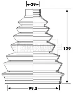 Пыльник BORG & BECK BCB6278 Купити в Україні