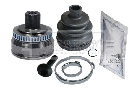 ШРКШ (зовнішній) Audi A4 00-08/A6 97-05/Seat Exeo 09-10 (38z/33z/59.4mm/87.9mm/34mm) (+ABS45z) BORG & BECK BCJ1407 (фото 1)