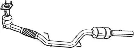 Каталізатор EURO 4 SEAT CORDOBA, IBIZA III SKODA FABIA I, FABIA I PRAKTIK VW POLO IV 1.4 10.99-04.12 BOSAL 090034