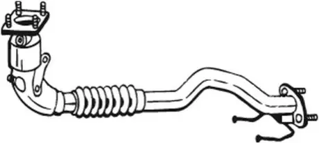 Каталізатор EURO 4 AUDI A3 SKODA OCTAVIA II VW EOS, GOLF PLUS V, GOLF V, JETTA III, PASSAT B3/B4, TOURAN 1.4/1.6/1.9D 05.89-10.10 BOSAL 090108