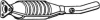 Каталізатор EURO 3 FORD GALAXY I, GALAXY MK I 2.0/2.3 11.95-05.06 BOSAL (099444) зображення 1